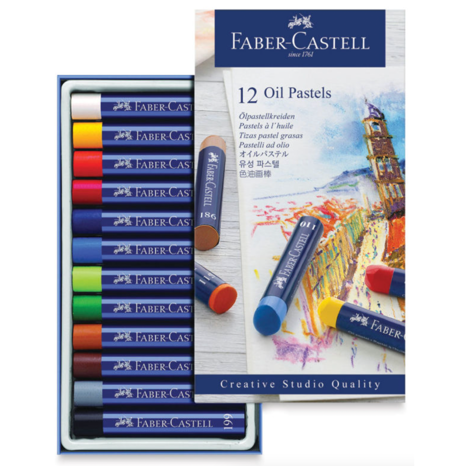 Faber-Castell Creative Studio Oil Pastel Set (12)