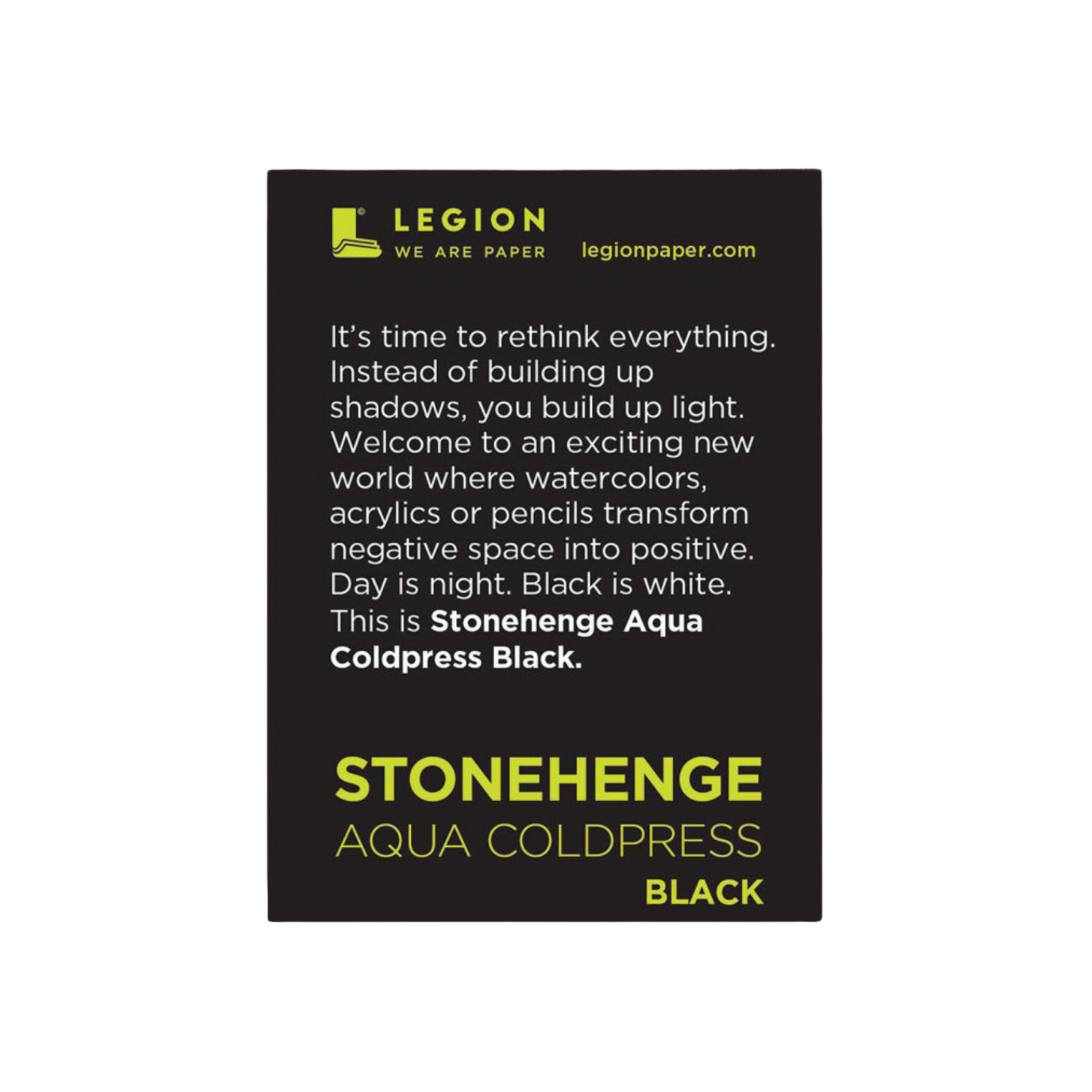 Mini Stonehenge Aqua Black Watercolor Paper Pad