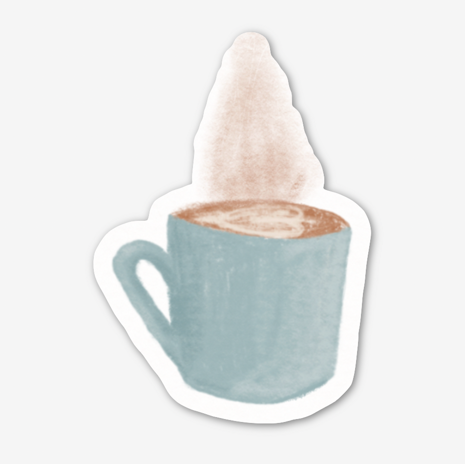 Latte Mug Sticker